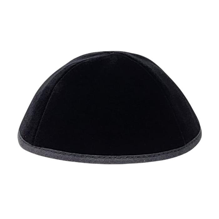Keter black velvet four-panel kippah